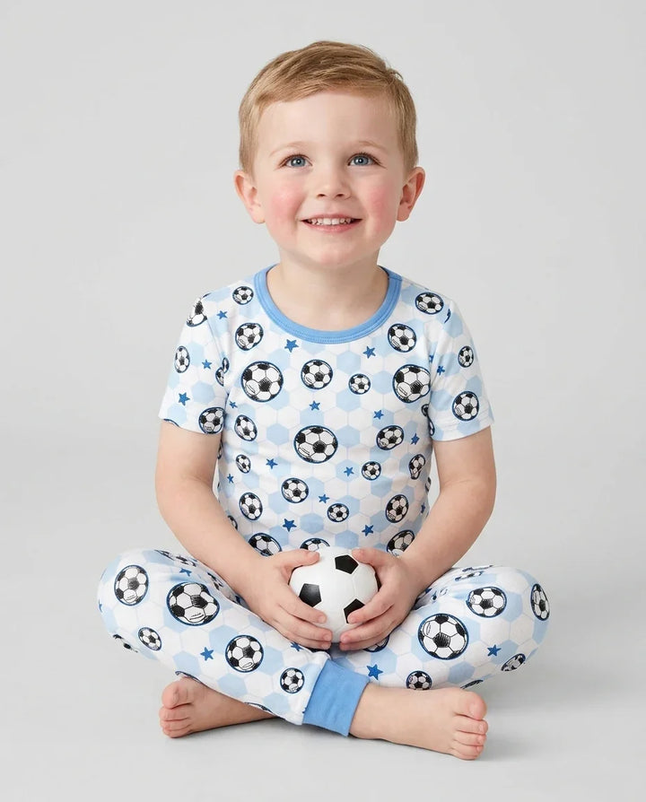 Zweiteiliges, kurzärmliges Pyjama-Set mit Marienkäfern