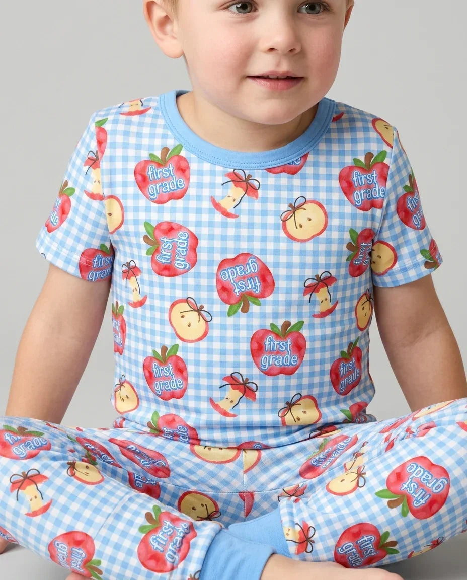 Zweiteiliges, kurzärmliges Pyjama-Set mit Marienkäfern
