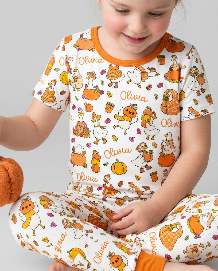 Zweiteiliges, kurzärmliges Pyjama-Set mit Marienkäfern