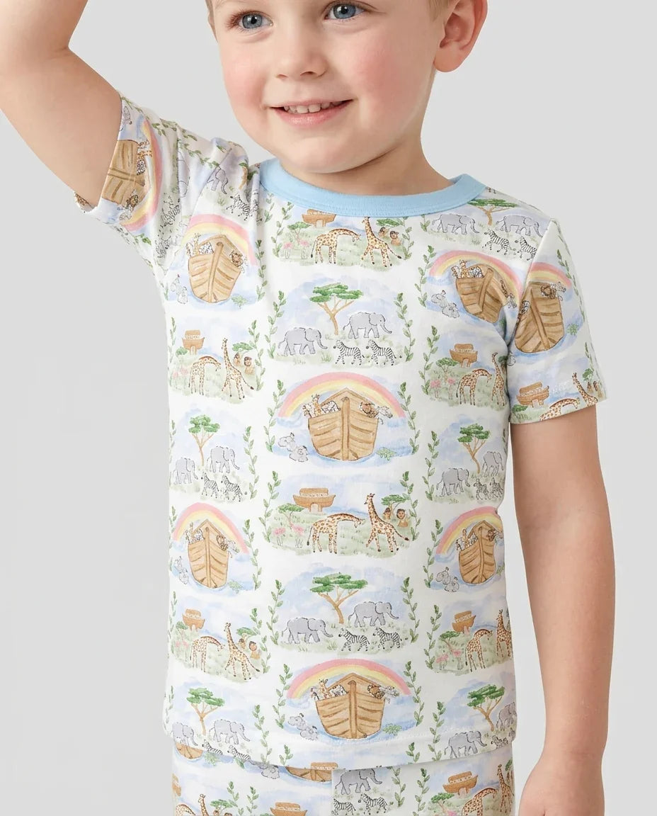 Zweiteiliges, kurzärmliges Pyjama-Set mit Marienkäfern