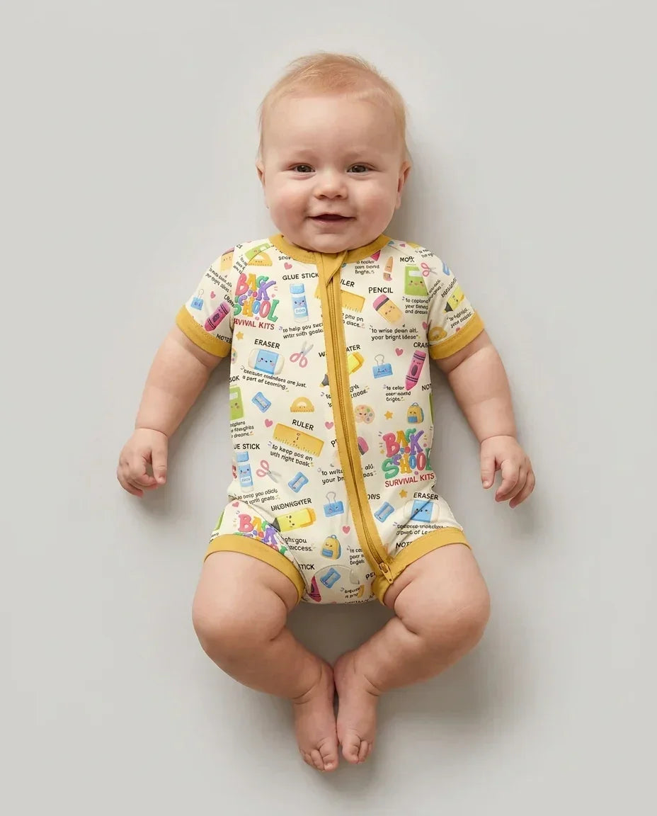 Back To School Survival Kit Bamboo Shorty Zippy