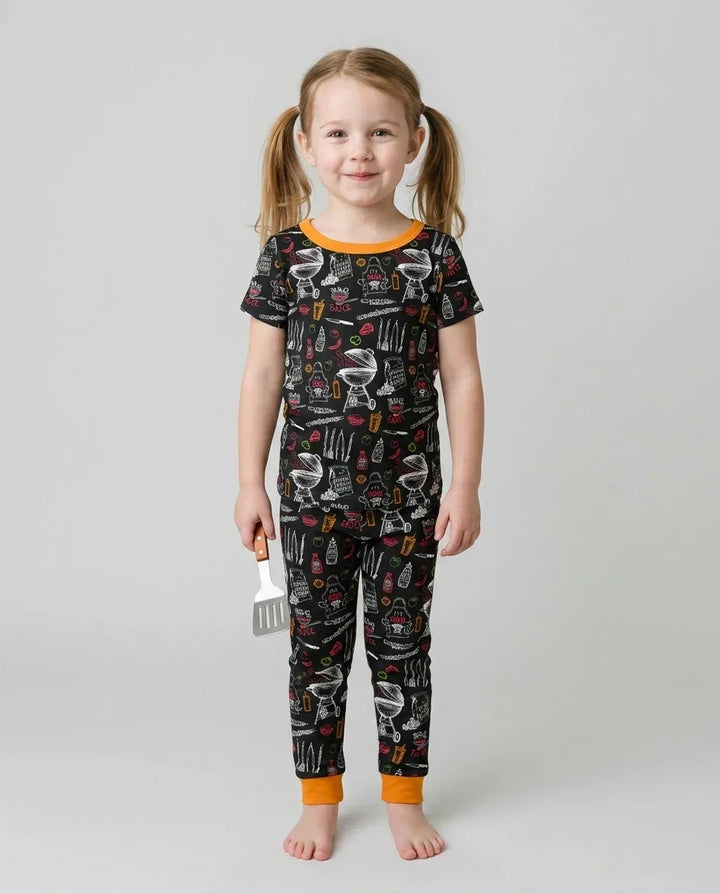 Zweiteiliges, kurzärmliges Pyjama-Set mit Marienkäfern