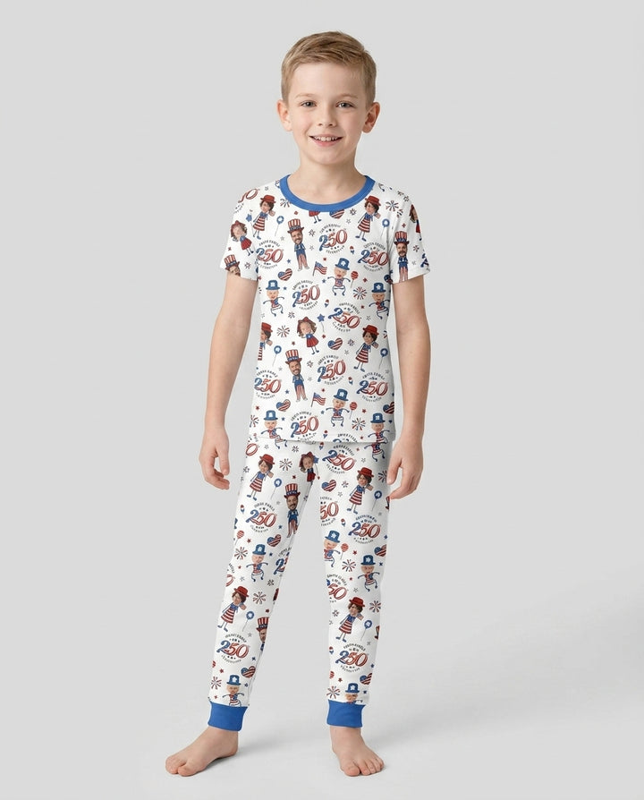 Zweiteiliges, kurzärmliges Pyjama-Set mit Marienkäfern