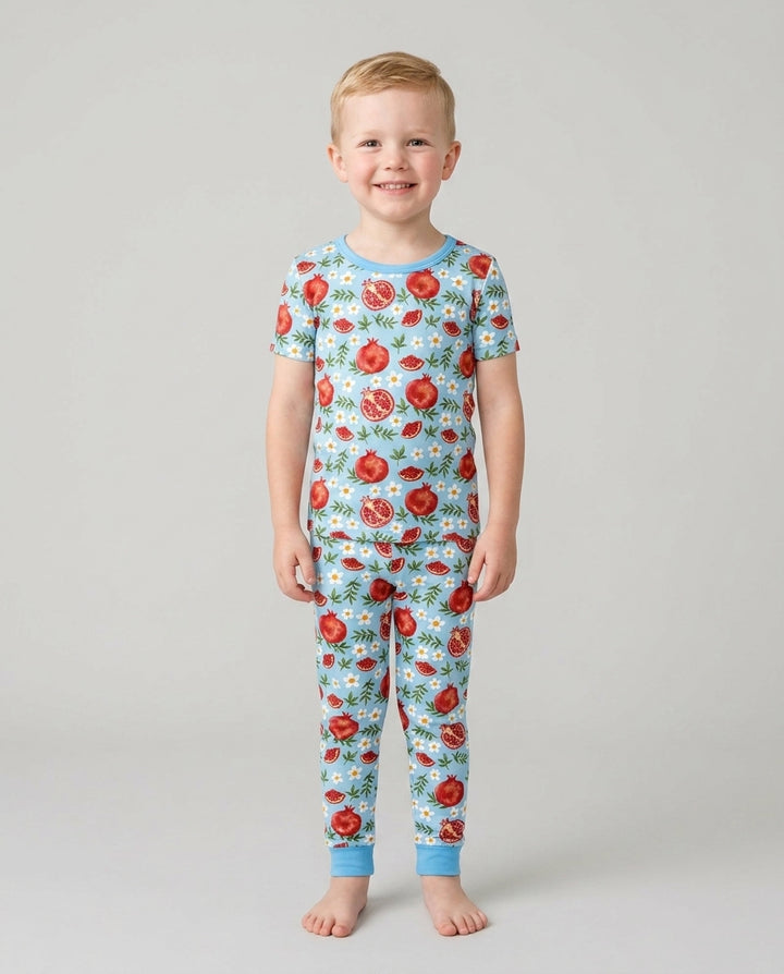 Zweiteiliges, kurzärmliges Pyjama-Set mit Marienkäfern