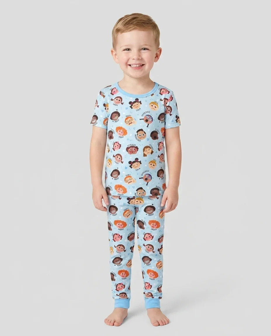 Zweiteiliges, kurzärmliges Pyjama-Set mit Marienkäfern