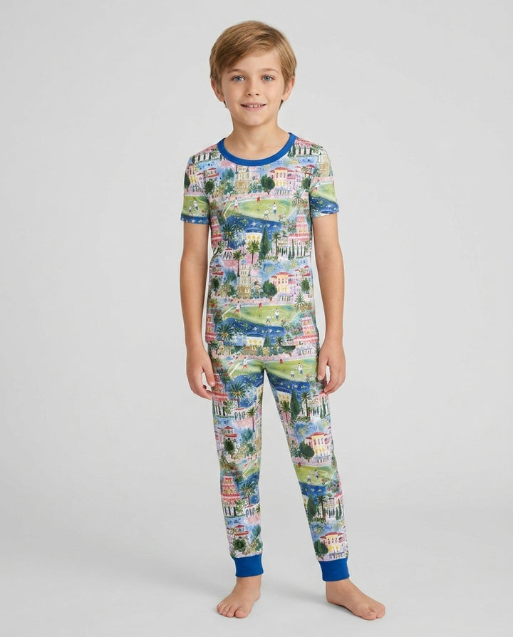 Zweiteiliges, kurzärmliges Pyjama-Set mit Marienkäfern