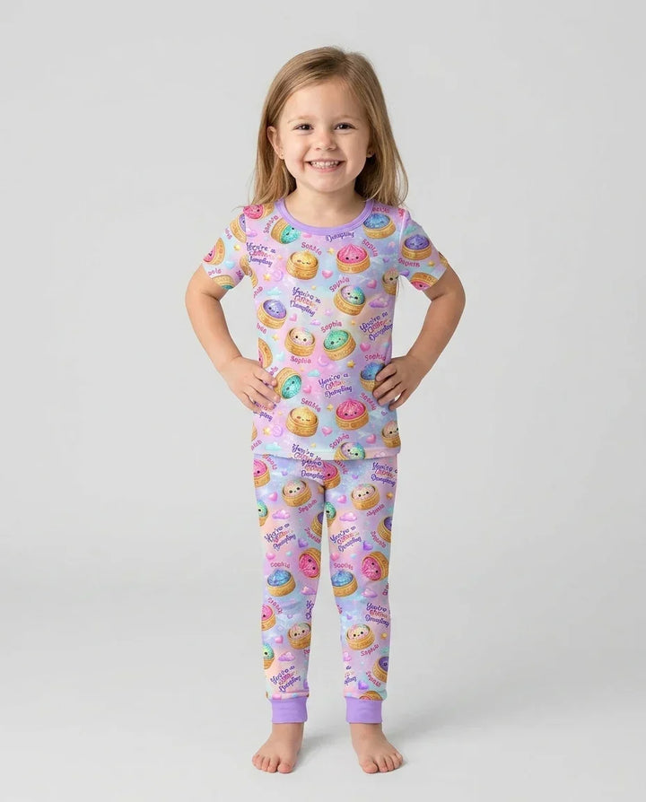 Zweiteiliges, kurzärmliges Pyjama-Set mit Marienkäfern