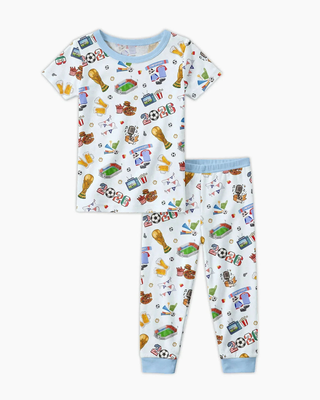 Zweiteiliges, kurzärmliges Pyjama-Set mit Marienkäfern