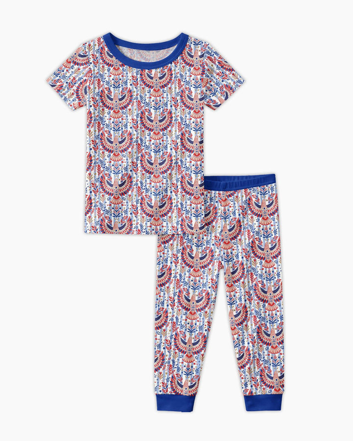 Zweiteiliges, kurzärmliges Pyjama-Set mit Marienkäfern