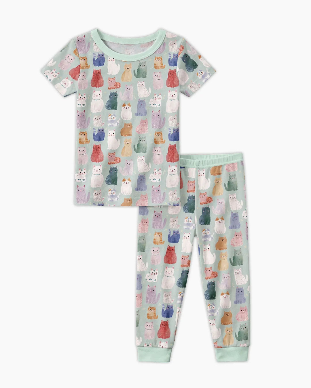 Zweiteiliges, kurzärmliges Pyjama-Set mit Marienkäfern
