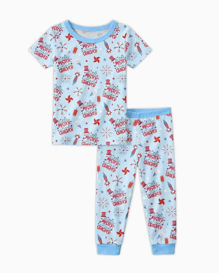 Zweiteiliges, kurzärmliges Pyjama-Set mit Marienkäfern
