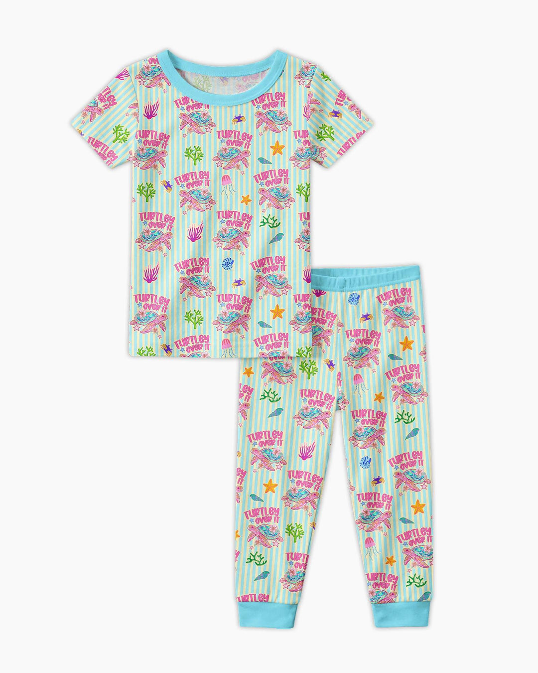Zweiteiliges, kurzärmliges Pyjama-Set mit Marienkäfern