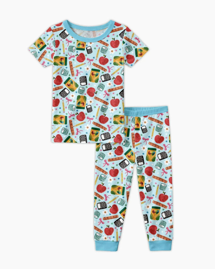 Zweiteiliges, kurzärmliges Pyjama-Set mit Marienkäfern