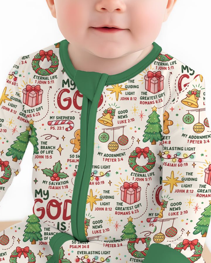 Christmas My God Is Bamboo Convertible Zippy
