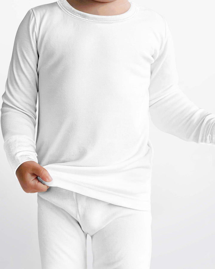 White Bamboo Two Piece Pajama Set