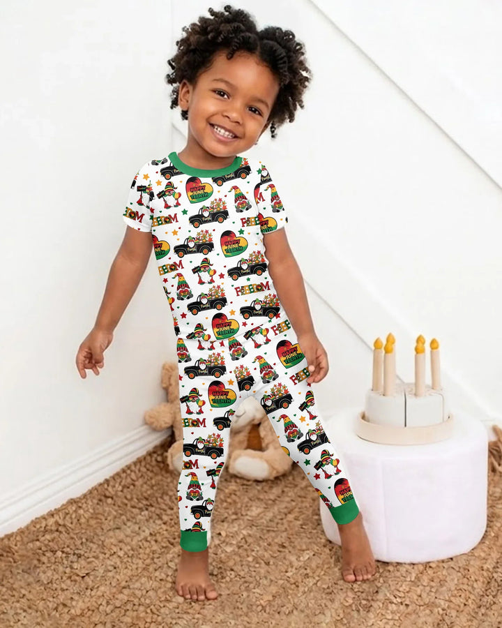 Zweiteiliges, kurzärmliges Pyjama-Set mit Marienkäfern