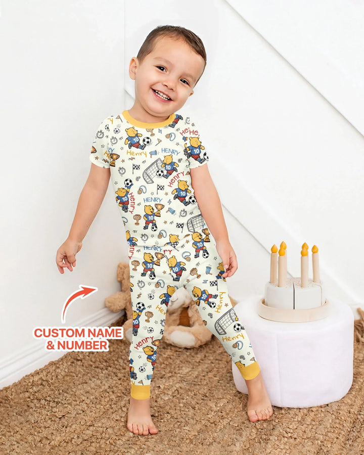 Zweiteiliges, kurzärmliges Pyjama-Set mit Marienkäfern