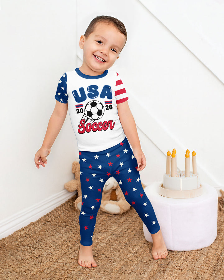 Zweiteiliges, kurzärmliges Pyjama-Set mit Marienkäfern