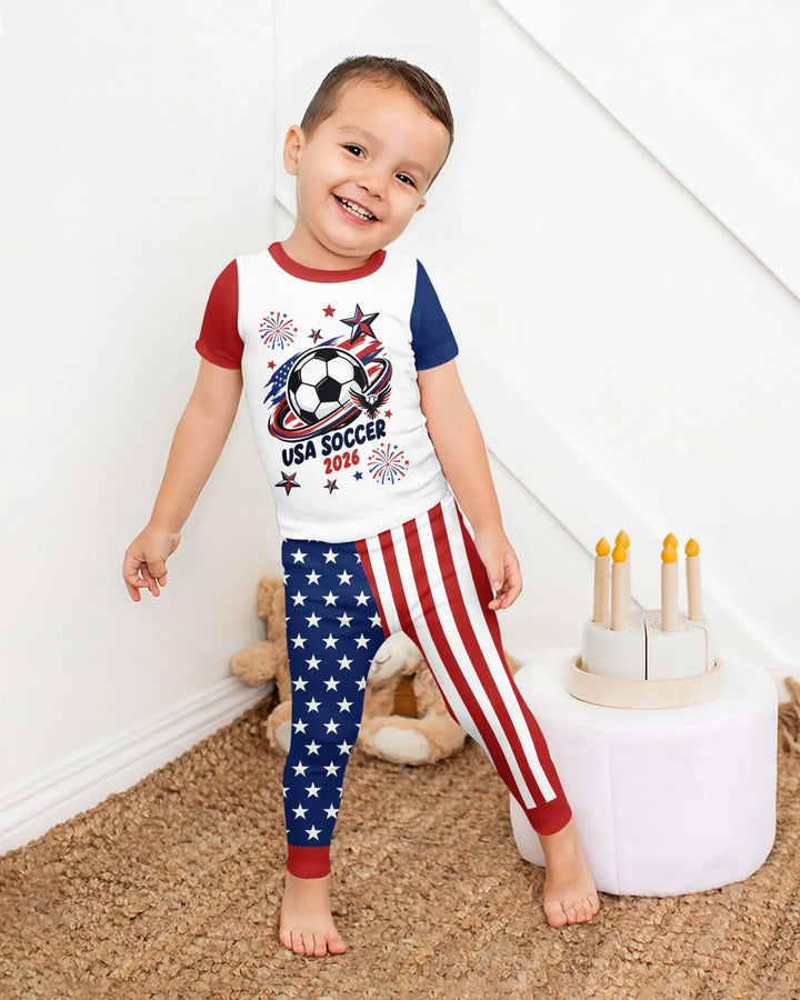 Zweiteiliges, kurzärmliges Pyjama-Set mit Marienkäfern