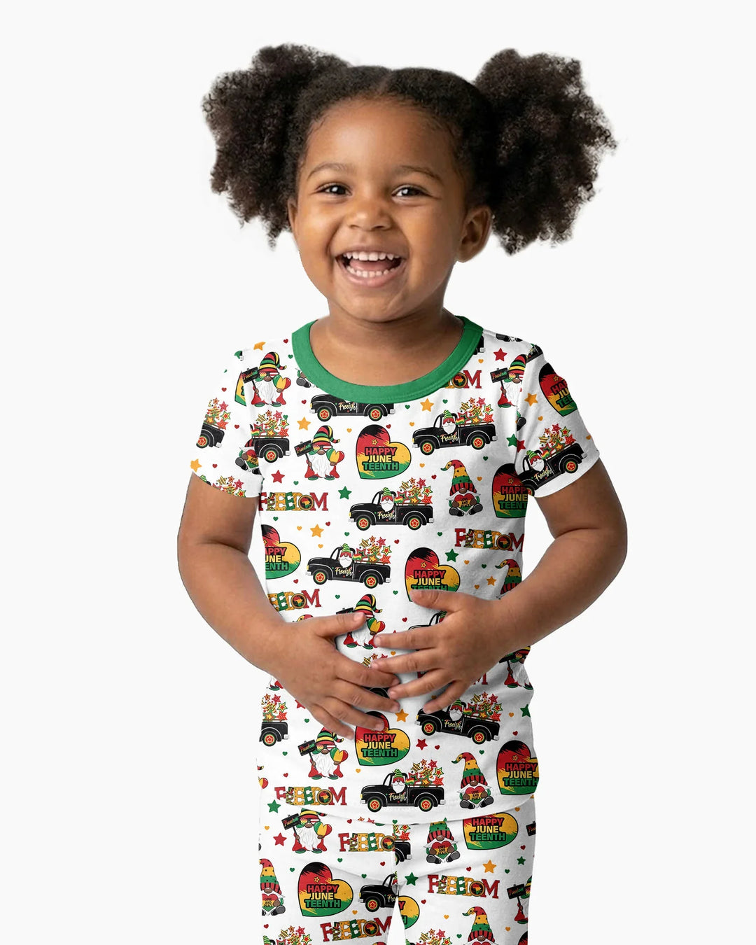 Zweiteiliges, kurzärmliges Pyjama-Set mit Marienkäfern