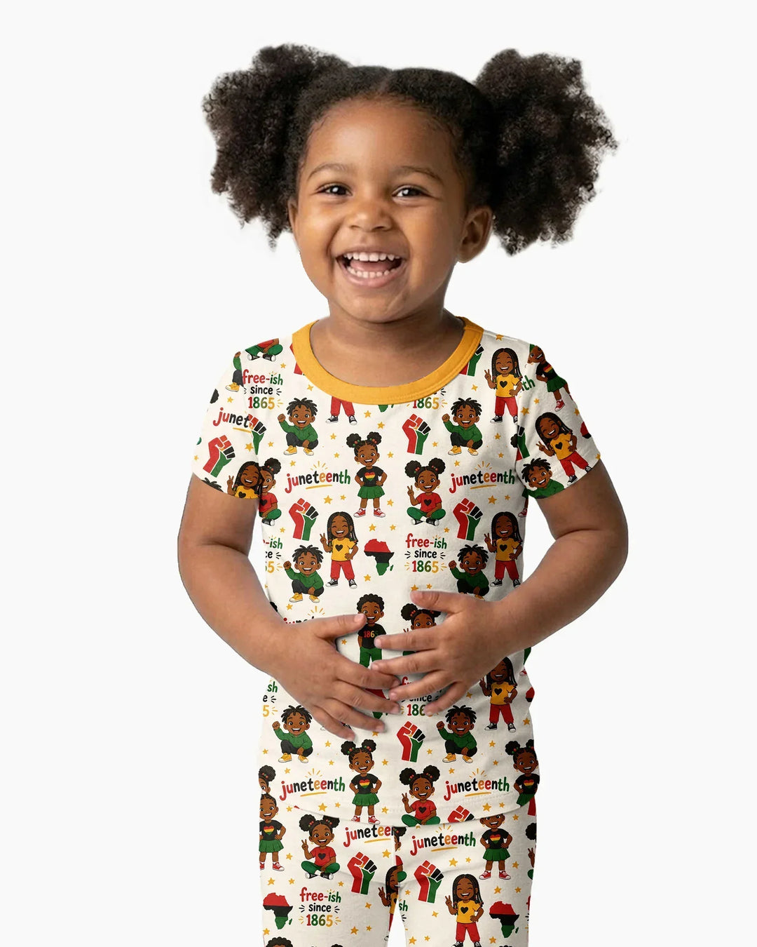 Zweiteiliges, kurzärmliges Pyjama-Set mit Marienkäfern