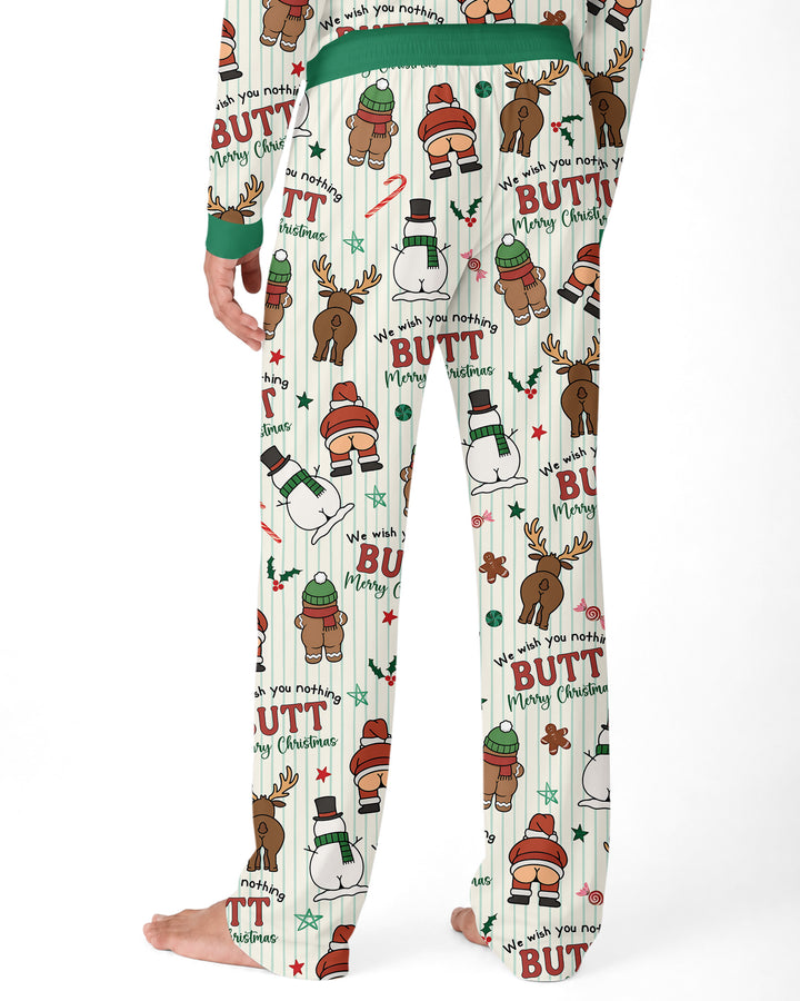 We Wish You Nothing Butt Merry Bamboo Men's Pajama Set