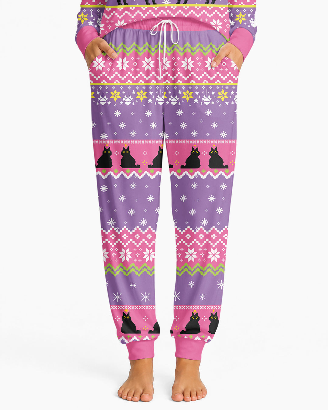 Meowy Christmas Bamboo Women Pajama Set