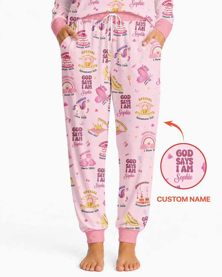 Gott sagt, ich bin Damen-Pyjama-Set
