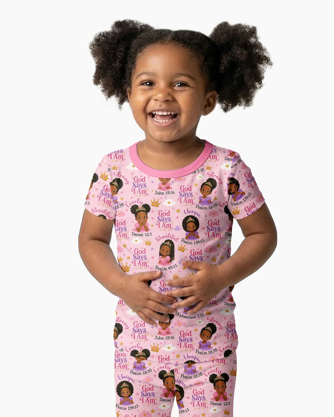 Zweiteiliges, kurzärmliges Pyjama-Set mit Marienkäfern
