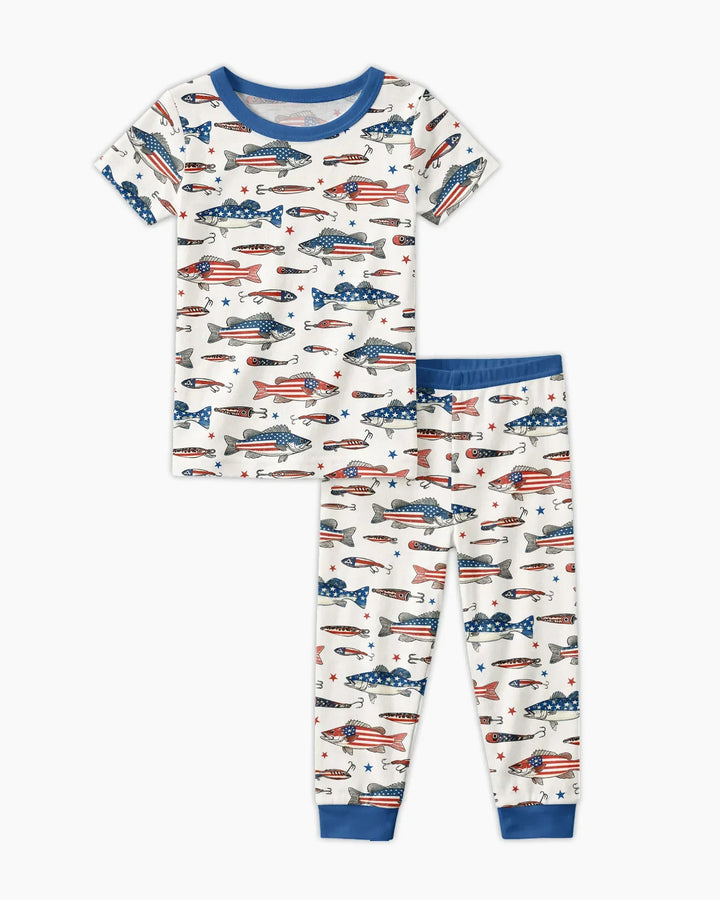 Zweiteiliges, kurzärmliges Pyjama-Set mit Marienkäfern