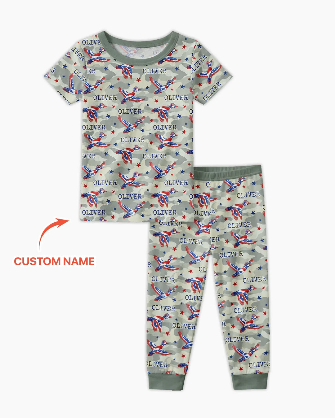 Zweiteiliges, kurzärmliges Pyjama-Set mit Marienkäfern