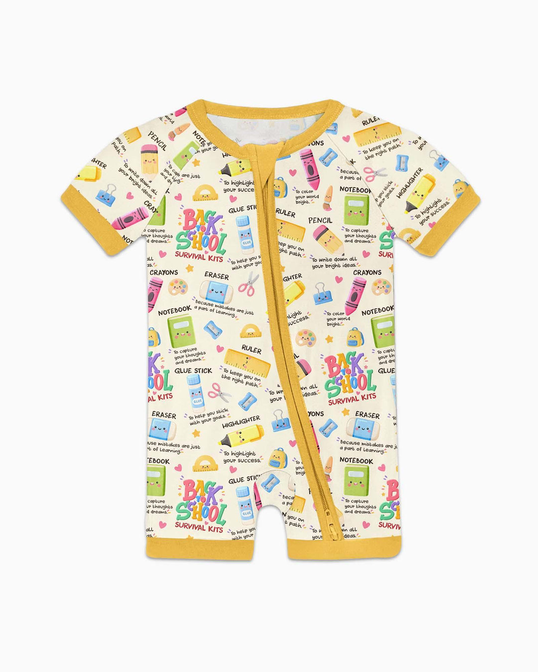 Back To School Survival Kit Bamboo Shorty Zippy