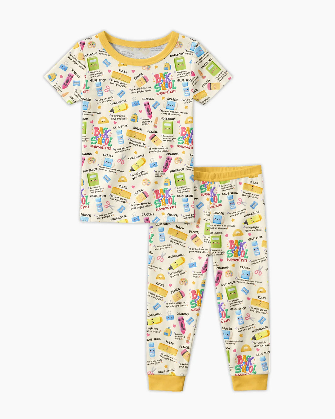 Zweiteiliges, kurzärmliges Pyjama-Set mit Marienkäfern