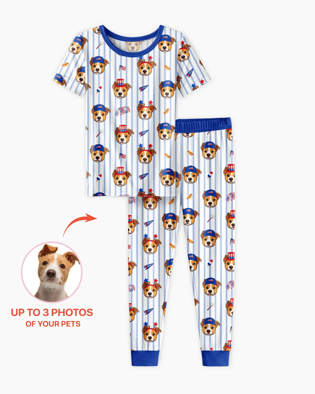 Zweiteiliges, kurzärmliges Pyjama-Set mit Marienkäfern