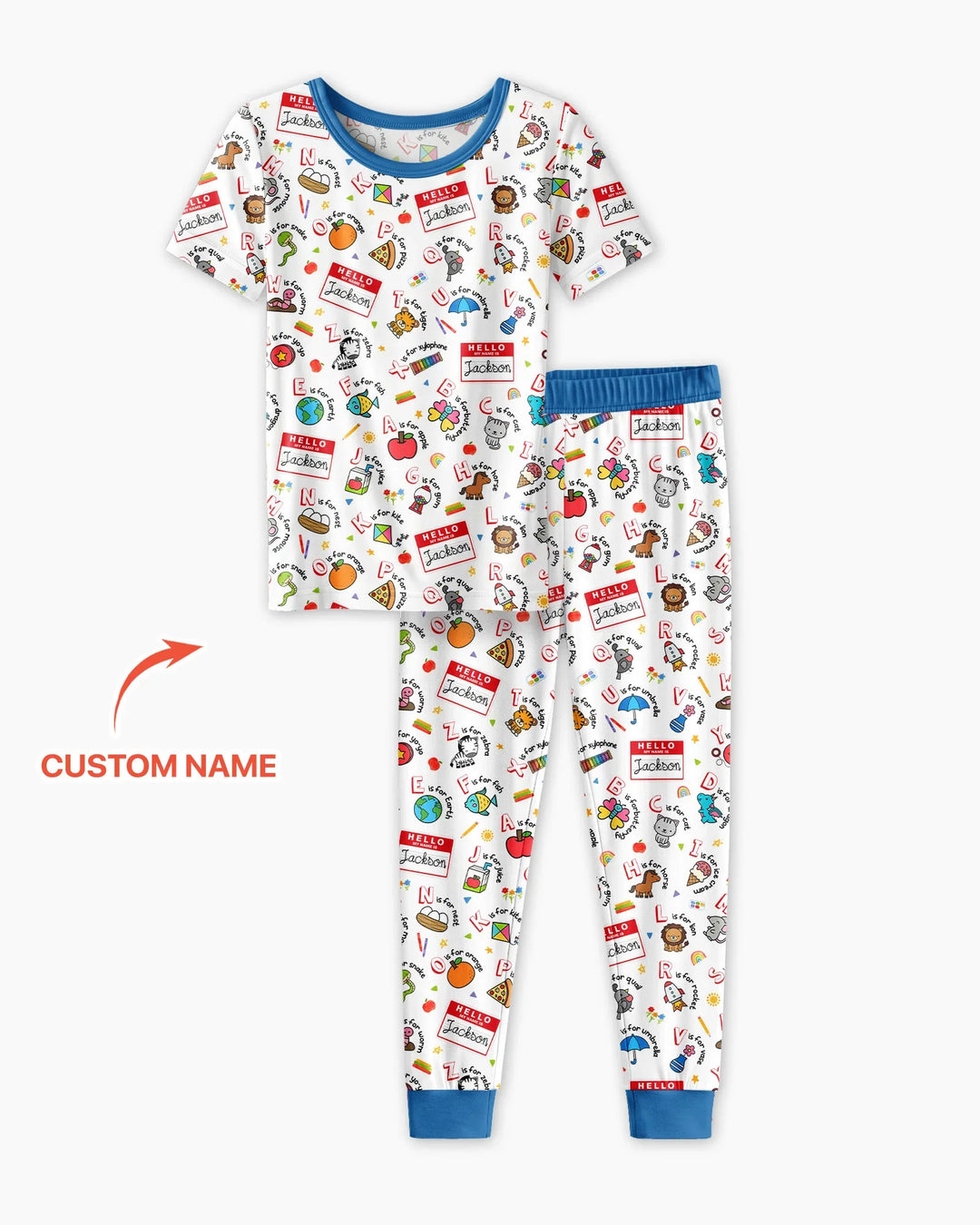 Zweiteiliges, kurzärmliges Pyjama-Set mit Marienkäfern