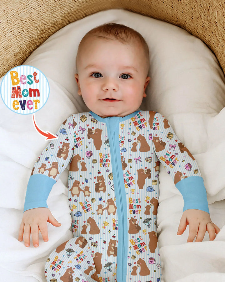 Gerippte Babykleidung mit individuellem Foto - Weich &amp; Skizzenhaft