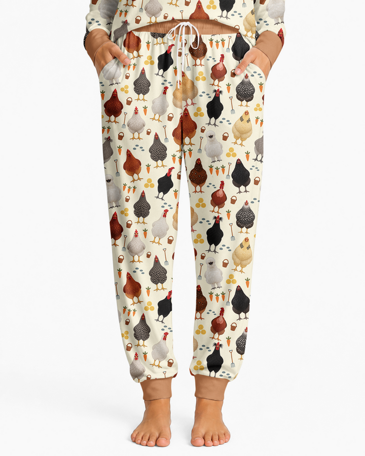 Little Chicken Farmer Bamboo Women Pajama Set