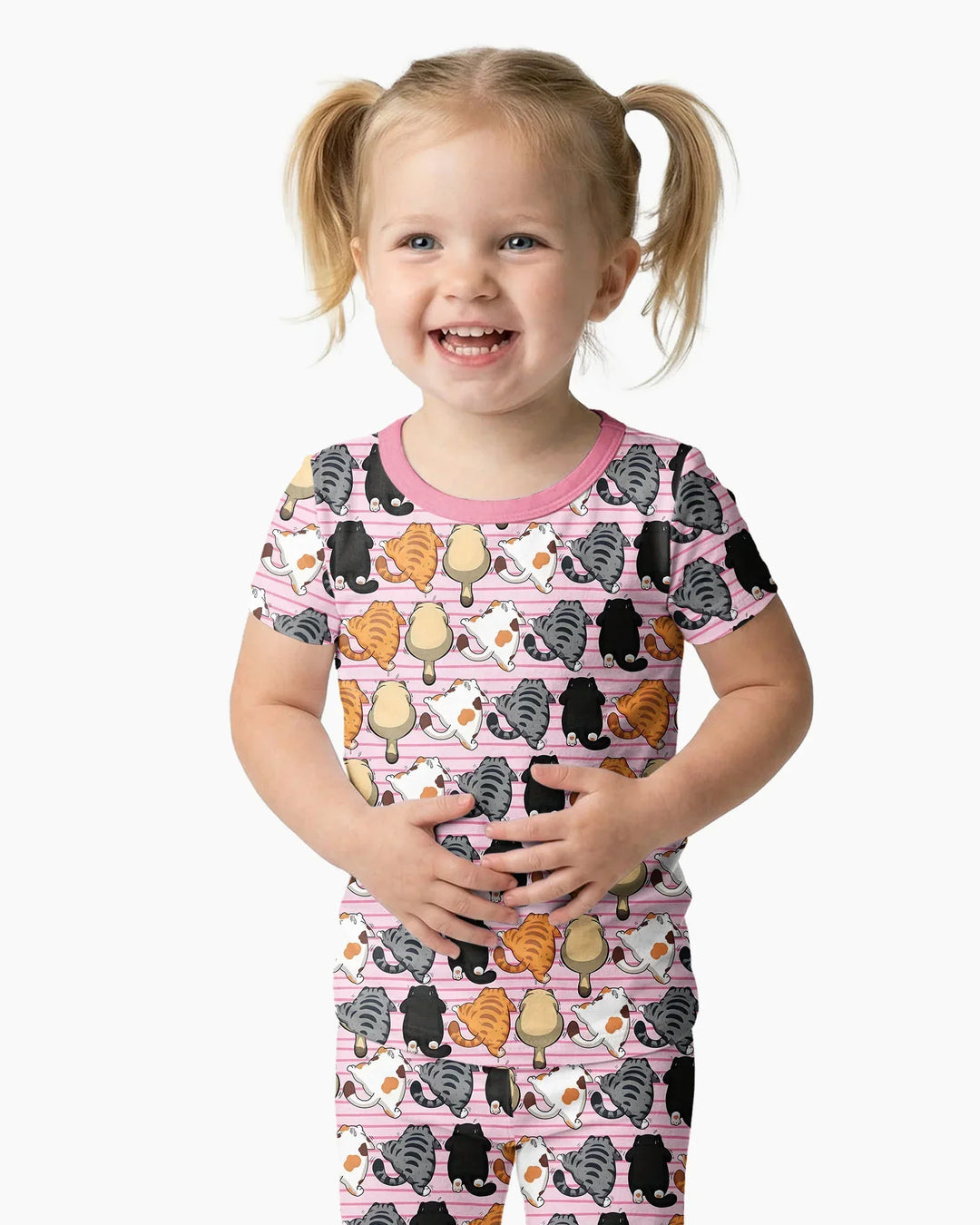 Zweiteiliges, kurzärmliges Pyjama-Set mit Marienkäfern