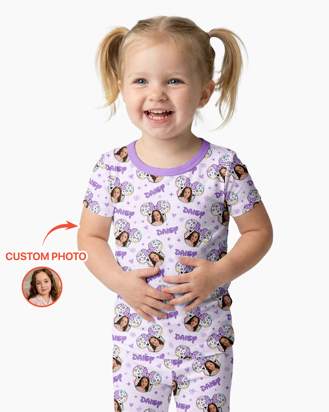 Zweiteiliges, kurzärmliges Pyjama-Set mit Marienkäfern