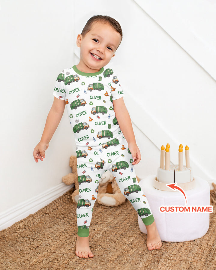 Zweiteiliges, kurzärmliges Pyjama-Set mit Marienkäfern