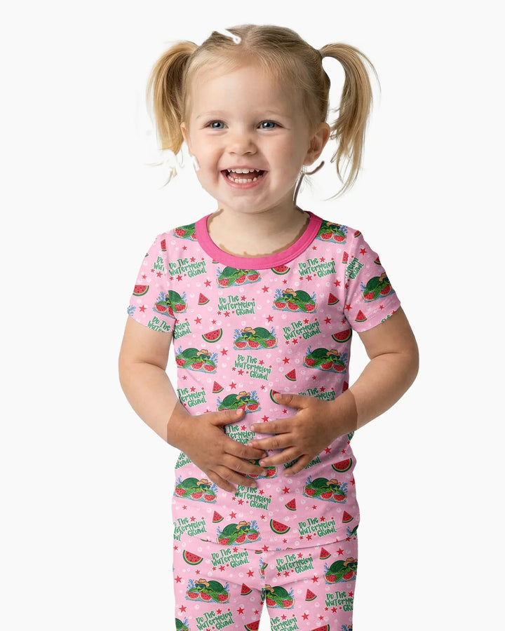 Zweiteiliges, kurzärmliges Pyjama-Set mit Marienkäfern