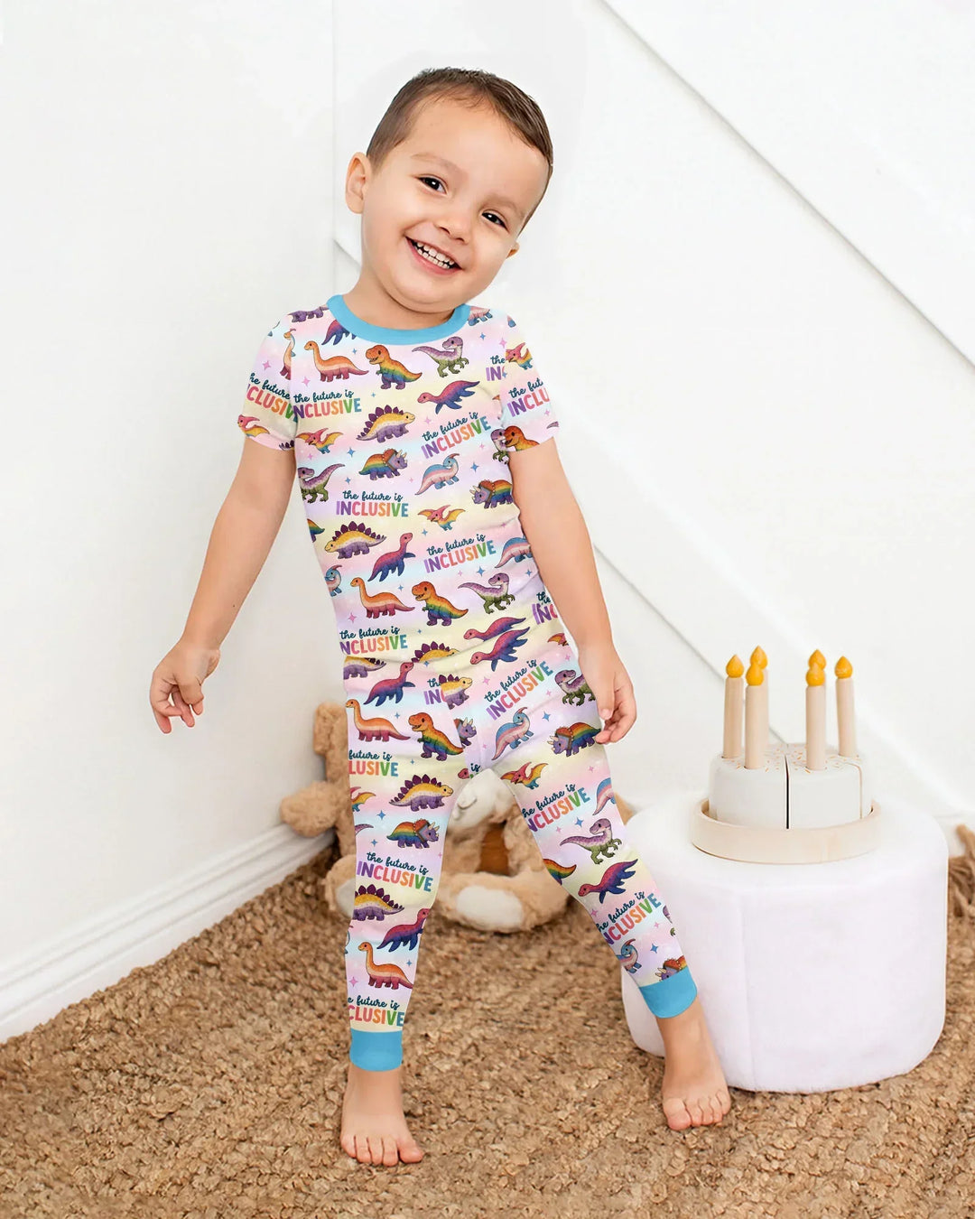Zweiteiliges, kurzärmliges Pyjama-Set mit Marienkäfern