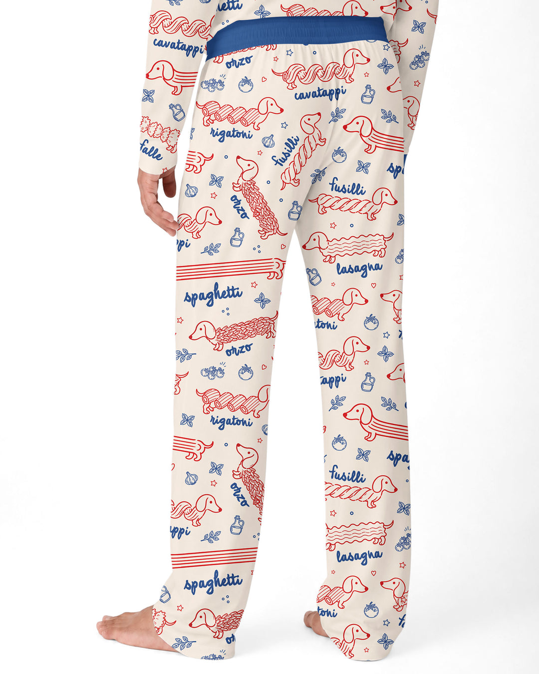 Dachshund Spagetti Bamboo Men's Pajama Set