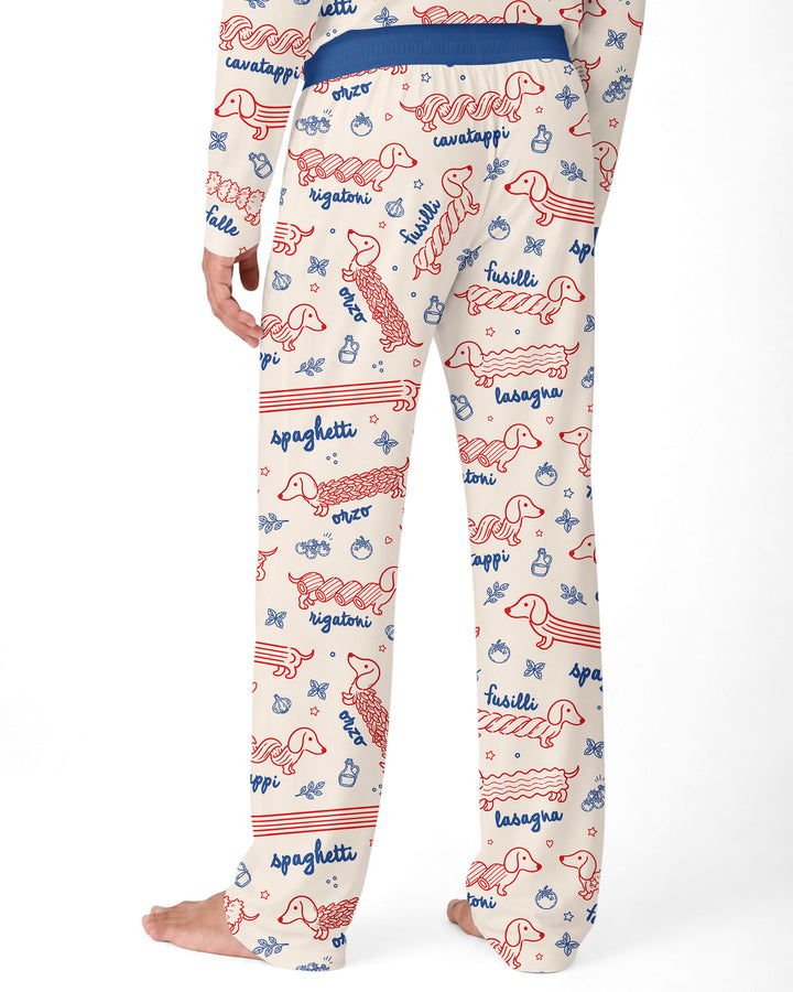 Dachshund Spagetti Bamboo Men's Pajama Set