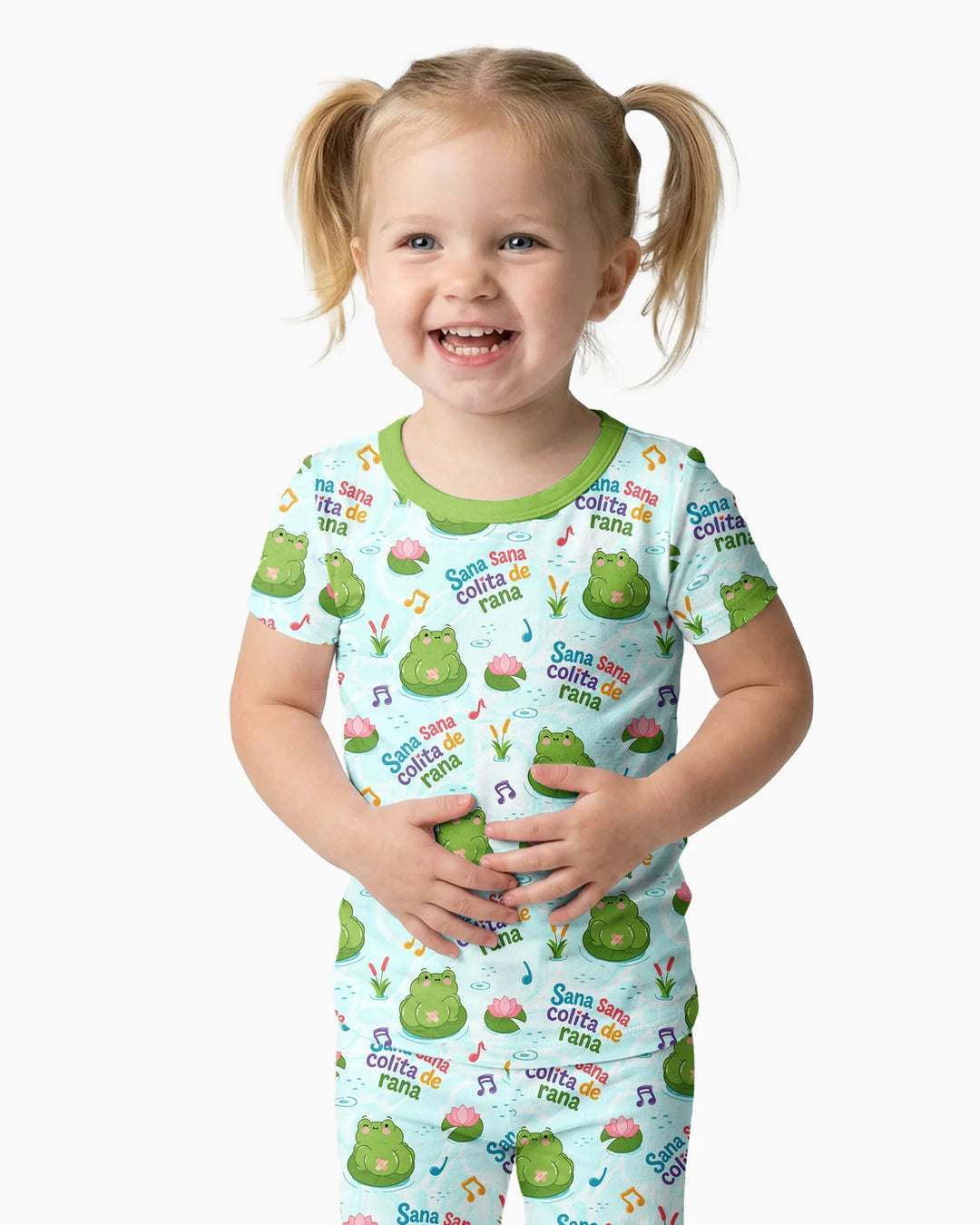 Zweiteiliges, kurzärmliges Pyjama-Set mit Marienkäfern