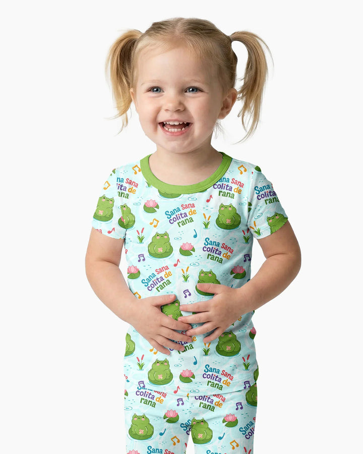 Zweiteiliges, kurzärmliges Pyjama-Set mit Marienkäfern