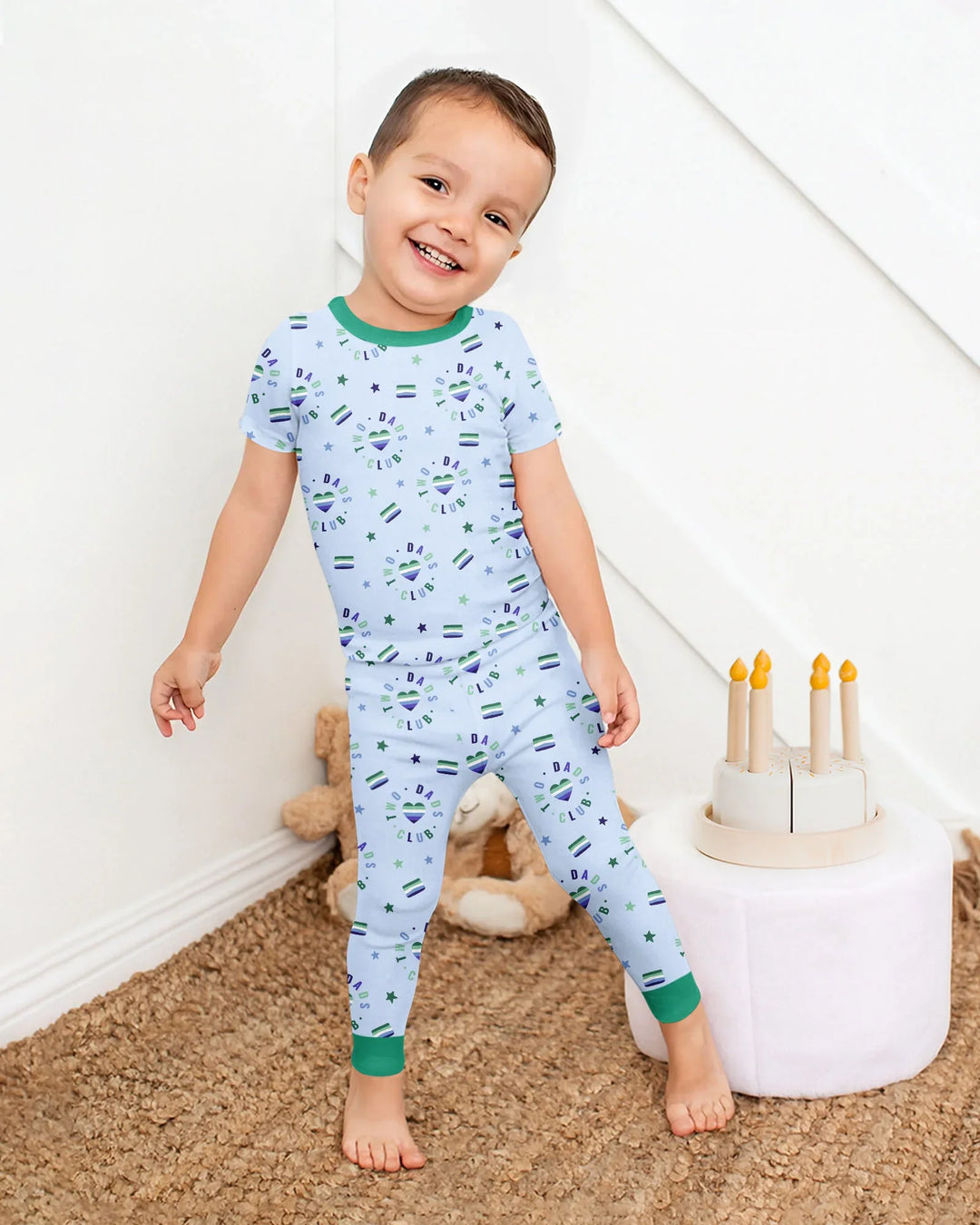 Zweiteiliges, kurzärmliges Pyjama-Set mit Marienkäfern
