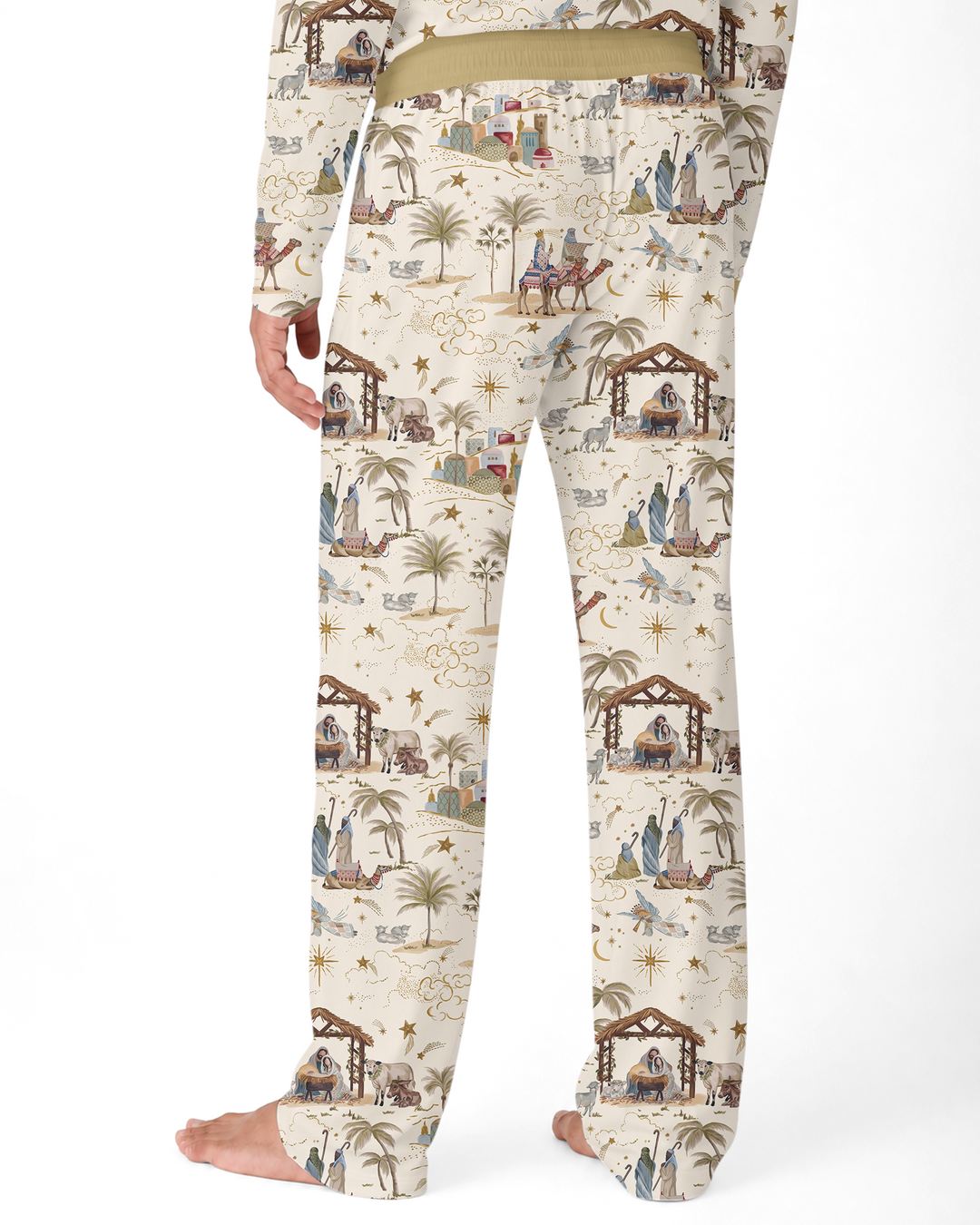 Silent Night Nativity Bamboo Men's Pajama Set