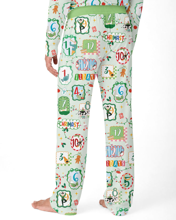 12 Christmas Prayers Bamboo Men's Pajama Set