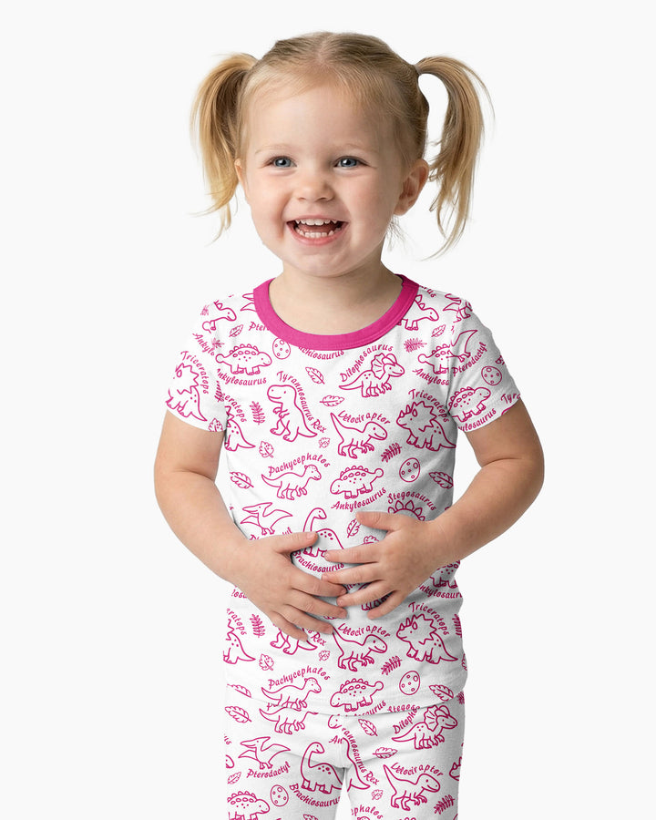 Zweiteiliges, kurzärmliges Pyjama-Set mit Marienkäfern